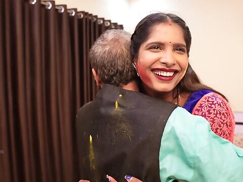 Indian dad penetrates son-in-law's wifey