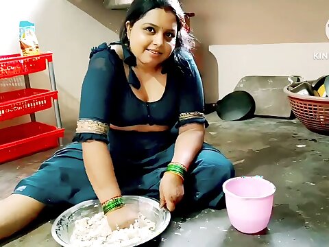 Desi Indian poked in the kitchen