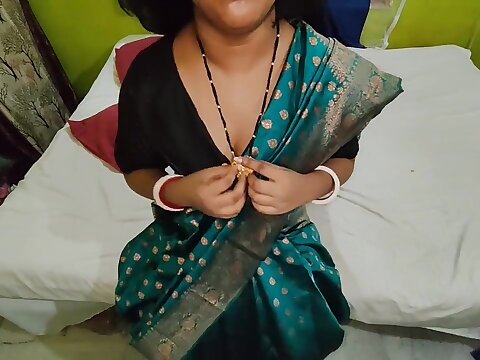 Indian sizzling freshly married desi