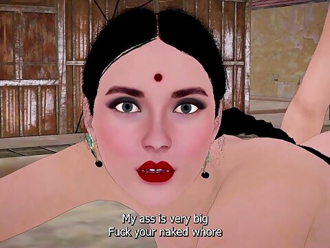 A busty 3D MILF with tremendous interior