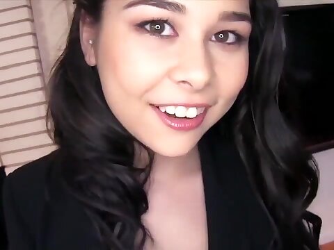 A tiny Asian knockout loves on touching