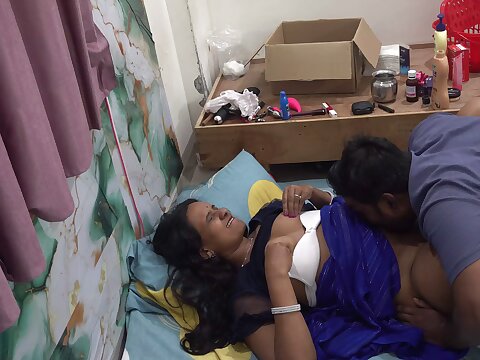 Horny Indian Wife On Floor Getting